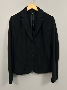 Talbots Black Women's Tailored Blazer Jacket NWT Size 10 Wool Blend